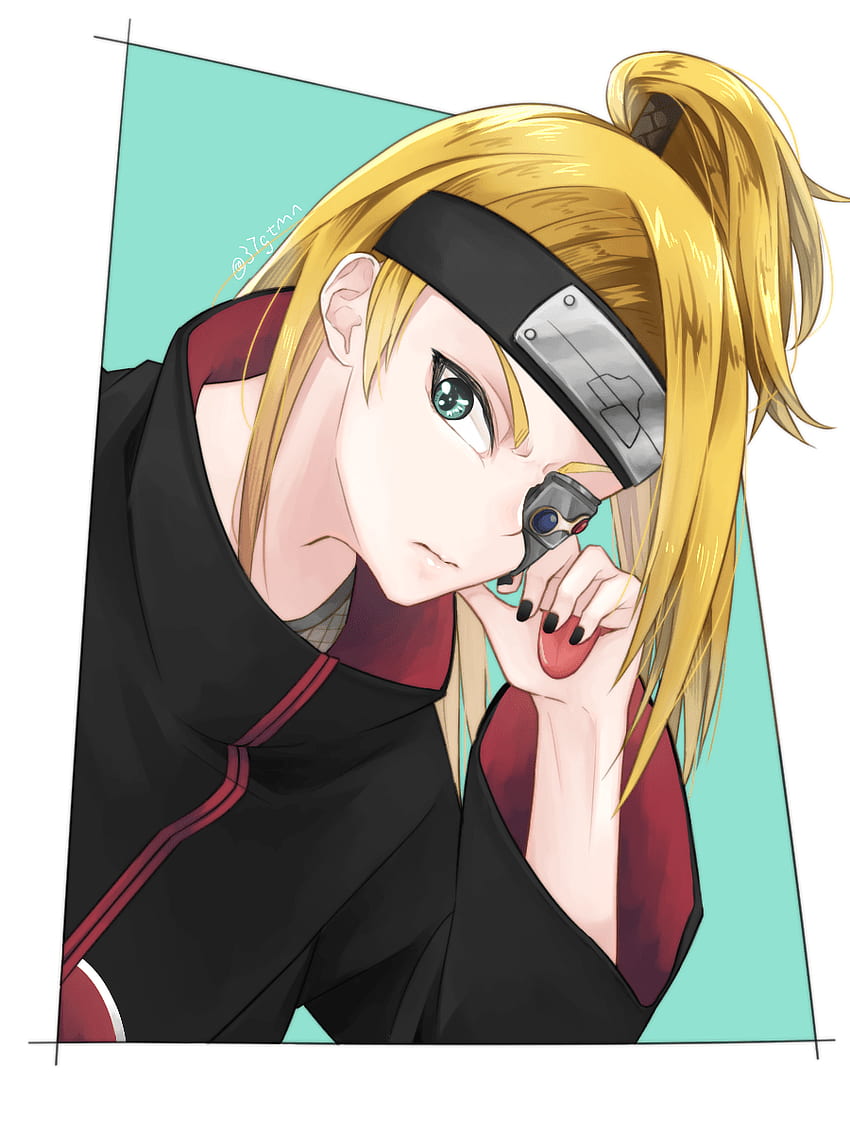 Deidara  Personagens naruto shippuden, Naruto e sasuke desenho, Naruto  mangá colorido