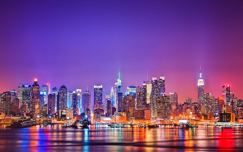 Colorful New York City, Cute NYC HD wallpaper