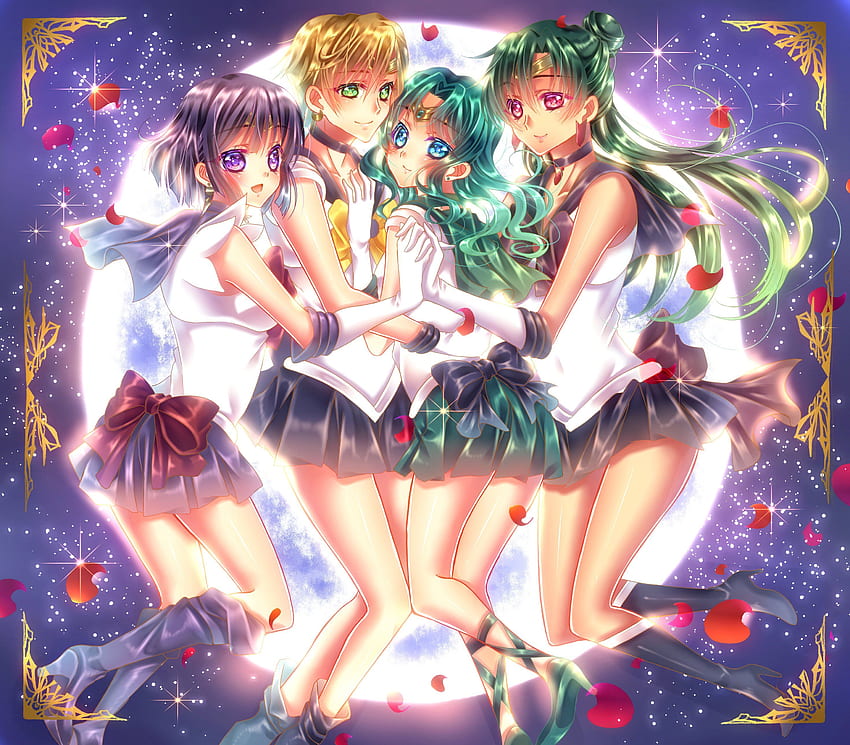 Bishoujo Senshi Sailor Moon Sailor Saturno Tomoe Hotaru, Sailor Plutão papel de parede HD