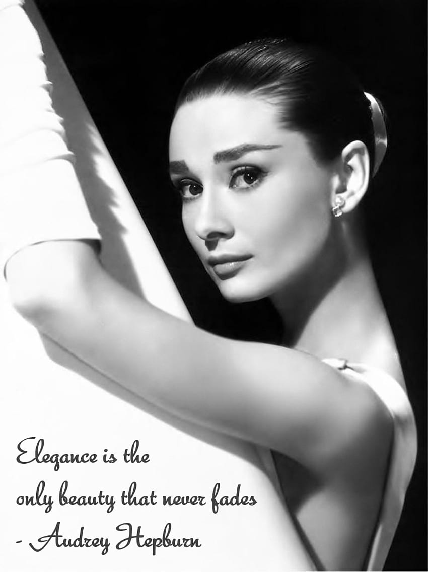 LES RÈGLES D'OR D'AUDREY HEPBURN POUR UNE VIE SAINE, Citations d'Audrey Hepburn Fond d'écran de téléphone HD