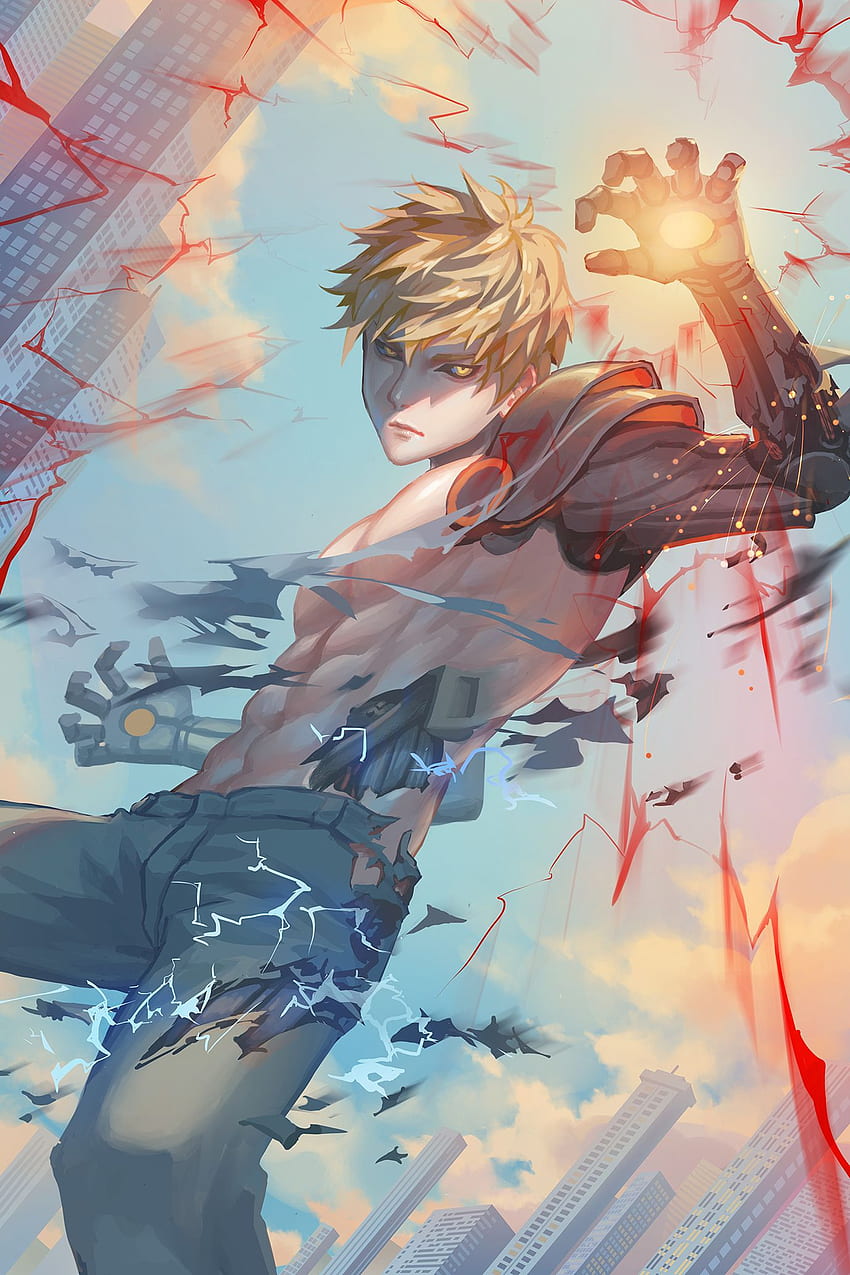Genos (One Punch Man) Mobile Anime Board HD phone wallpaper