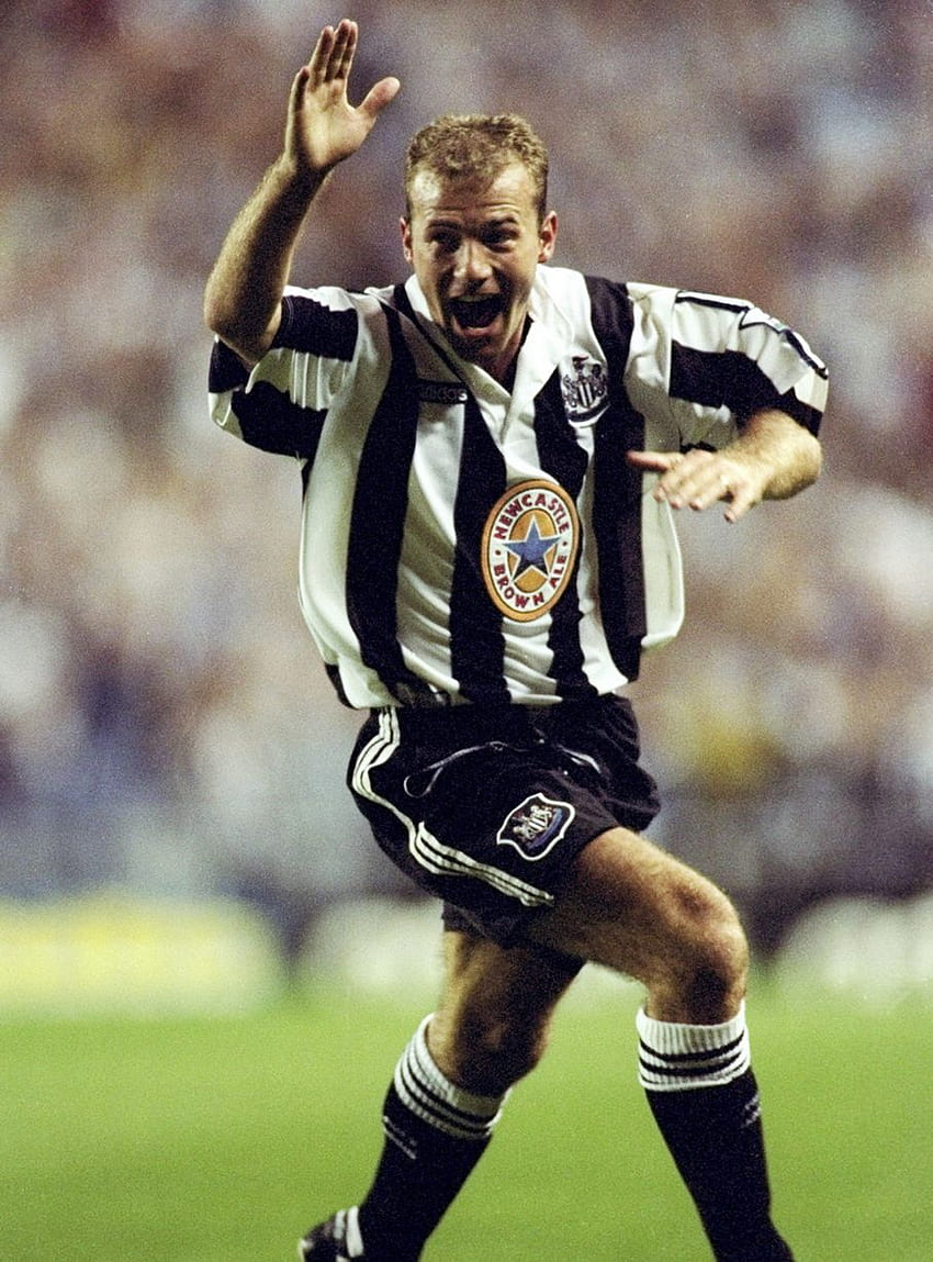 En: Lo más destacado de la carrera de Alan Shearer para Newcastle United e Inglaterra fondo de pantalla del teléfono