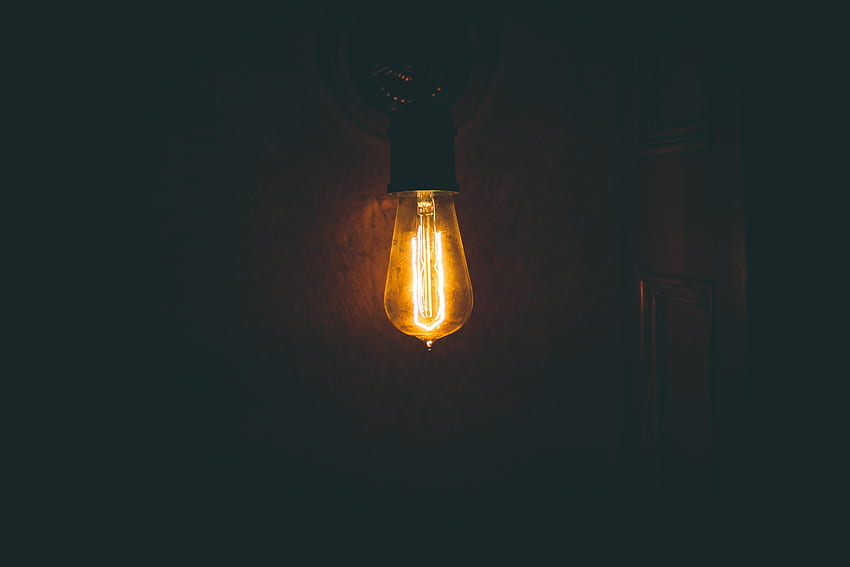 Dark, Wall, Lamp, Glow HD wallpaper