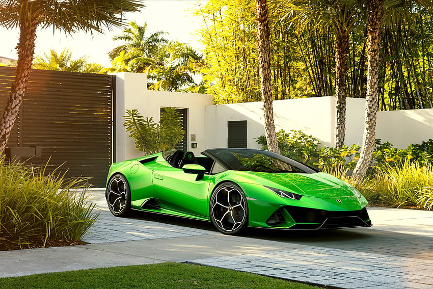 รถสปอร์ตเปิดประทุน Lamborghini Huracan วอลล์เปเปอร์ HD
