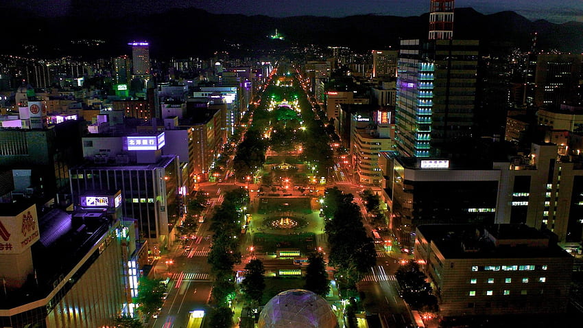 Seul Skyline noc, tło, Seul w nocy Tapeta HD