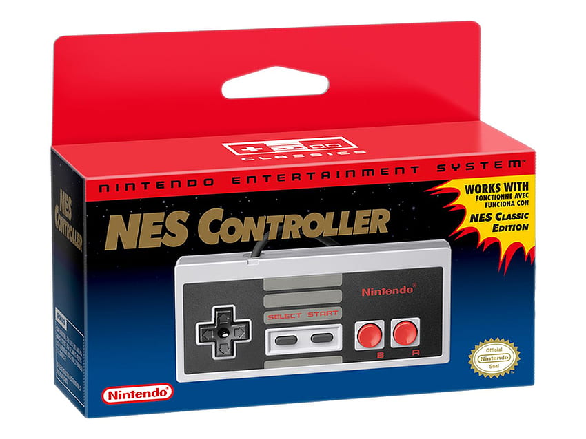 Kontroler mini NES Classic współpracuje z grami konsoli wirtualnej Wii U, kontrolerem Nintendo Classic Tapeta HD