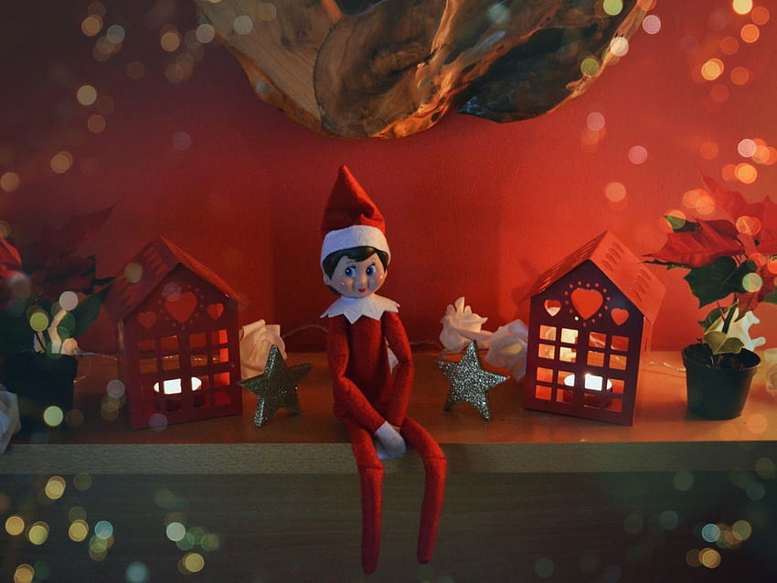 Unsere neue Weihnachtstradition. Der Elf im Regal ® ♥ HD-Hintergrundbild