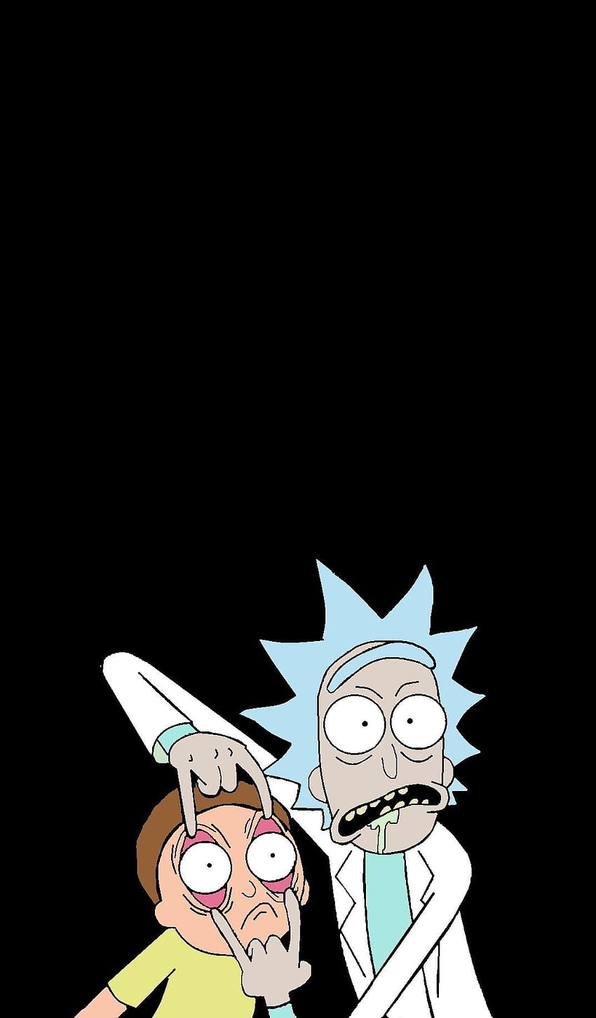 Rick and Morty Wallpaper 4K, AMOLED, Rick Sanchez, Morty Smith