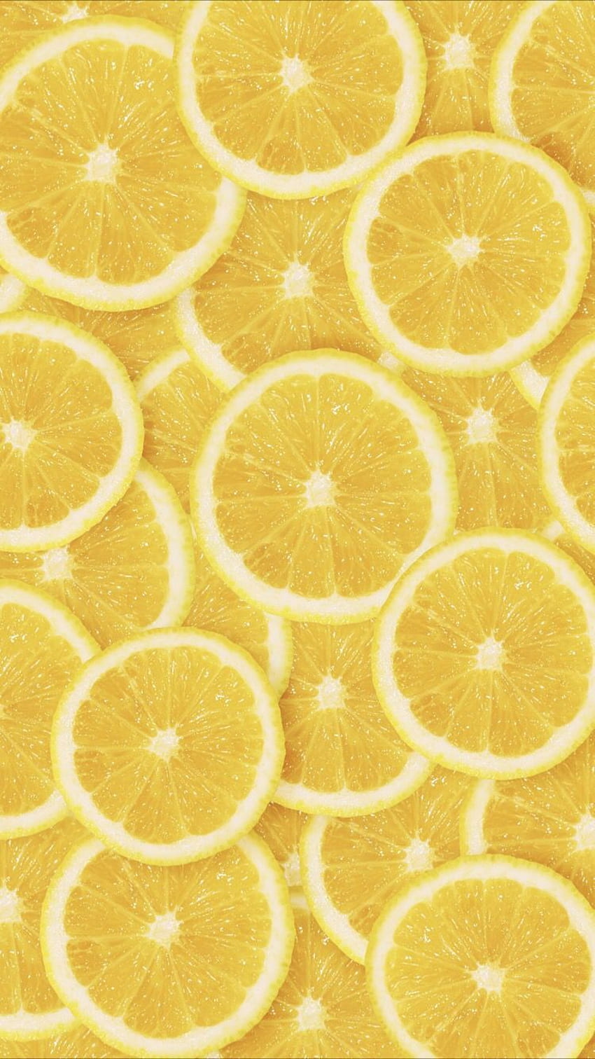 Gelbe Zitrone. iPhone gelb, gelbes ästhetisches Pastell, gelbe Ästhetik HD-Handy-Hintergrundbild