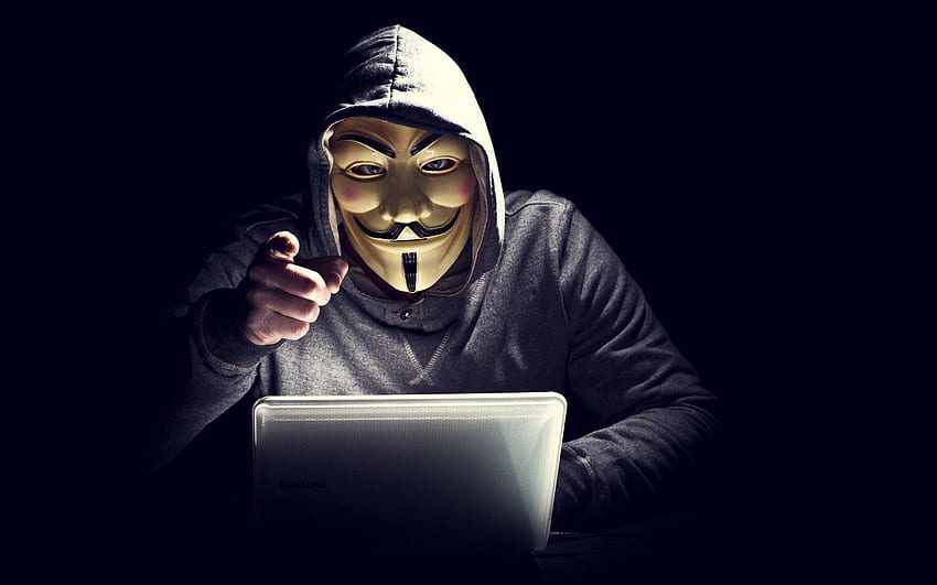 Hacker Mask, Anonymous Hacker Mask HD wallpaper