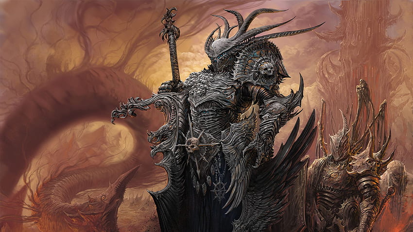 Warhammer Mark of Chaos demon Fantasy Games HD wallpaper