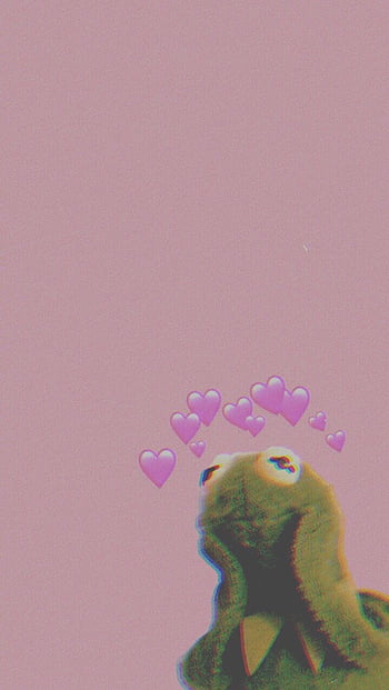 Kermit with hearts HD wallpapers