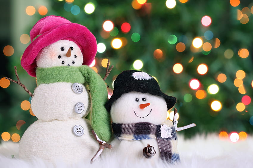 Честит празник, боке, празници, Весела Коледа, снежни човеци, Коледа, снежен човек, празник, Коледа, вълшебна Коледа HD тапет