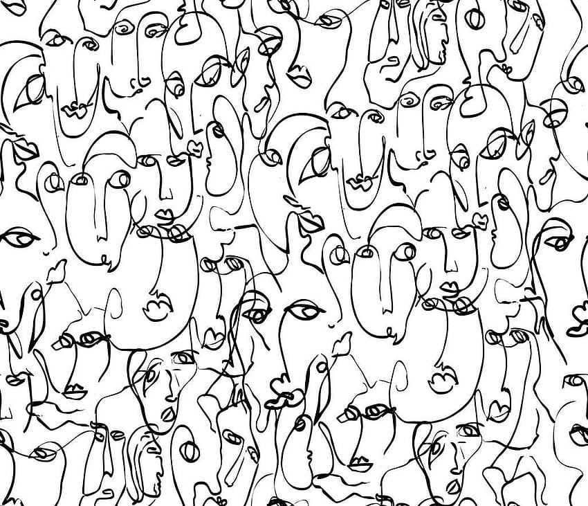 Picasso Inspired Pattern Wall Mural - Cubism, Picasso Face HD wallpaper