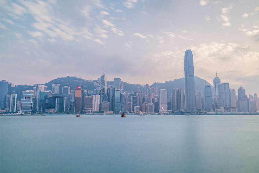 Grafik kaki langit Kota Hong Kong · Stok, Cityscape Siang Hari Wallpaper HD