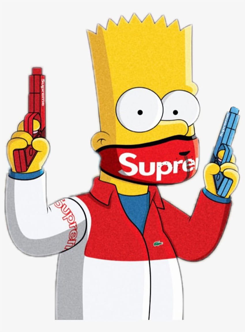 Bart Simpson Bartsimpson Gang Trap - Bart Simpson z bronią - PNG, Bart Simpson Gangster Tapeta na telefon HD