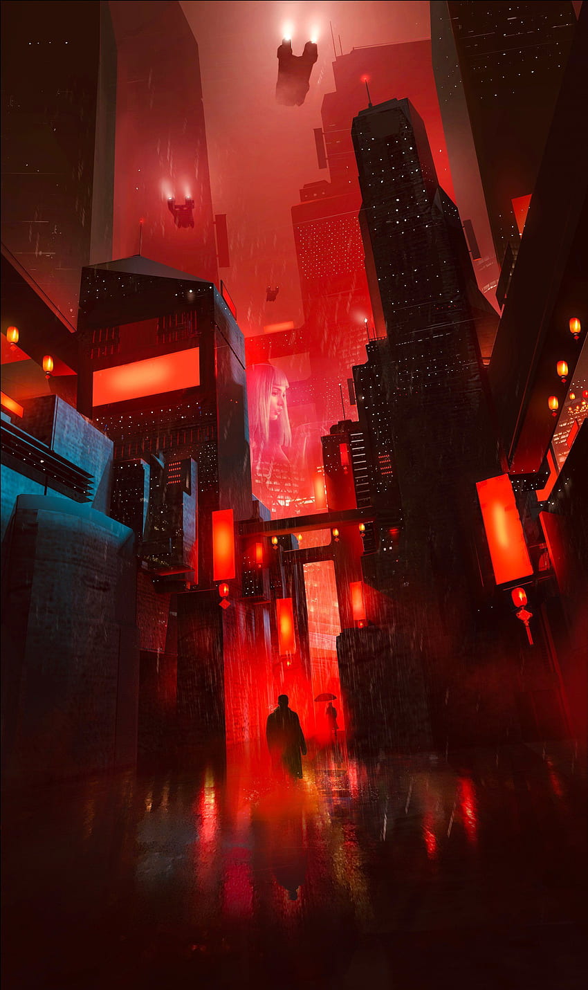 Nick Frost auf Awesome, Cyberpunk Red HD-Handy-Hintergrundbild