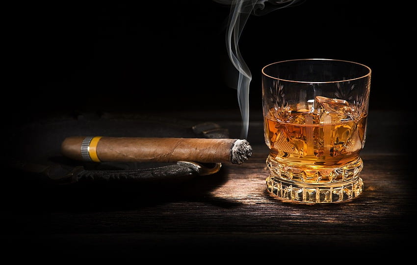 Whisky, Rauch, Zigarre für , Abschnitt стиль, Zigarrenrauchen HD-Hintergrundbild