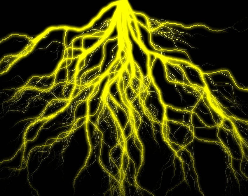 Yellow Lightning Bolt Background [] HD wallpaper