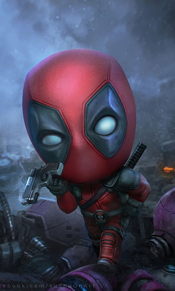 Amazed image of Deadpool movie superhero in red black costume HD wallpaper  download