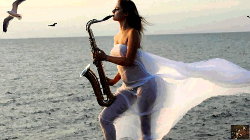 Romantic Saxophone [] (I Believe - Karu). Saxophone music, Saxophone, Chill out music, Saxo Girl HD wallpaper