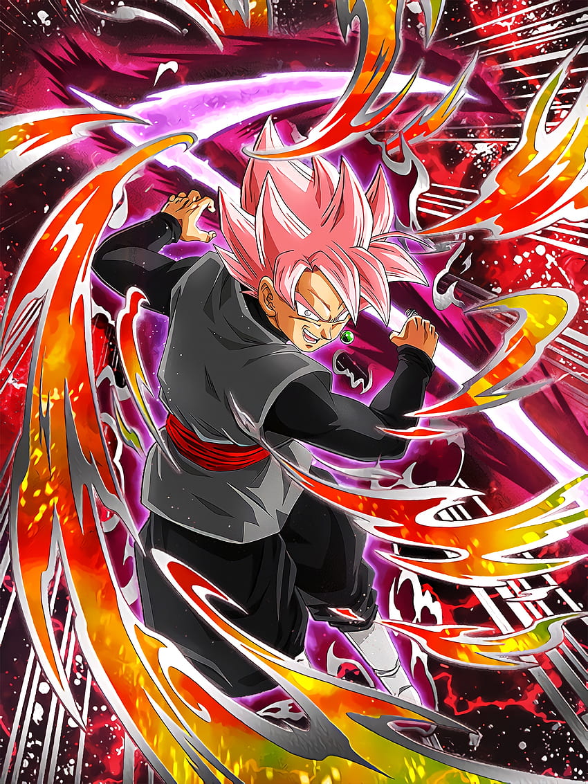 Furious Punishment Goku Black Super Saiyajin Rosé Art (Dragon Ball Z Dokkan Battle) - , DBZ Dokkan Battle HD-Handy-Hintergrundbild