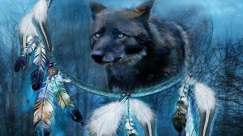 Native American Wolf Background, American Wolves HD wallpaper
