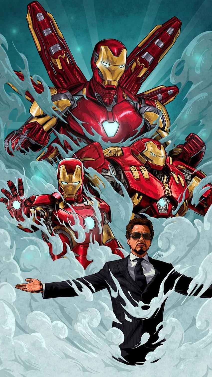 Legenda Tony Stark Iron Man iPhone wallpaper ponsel HD