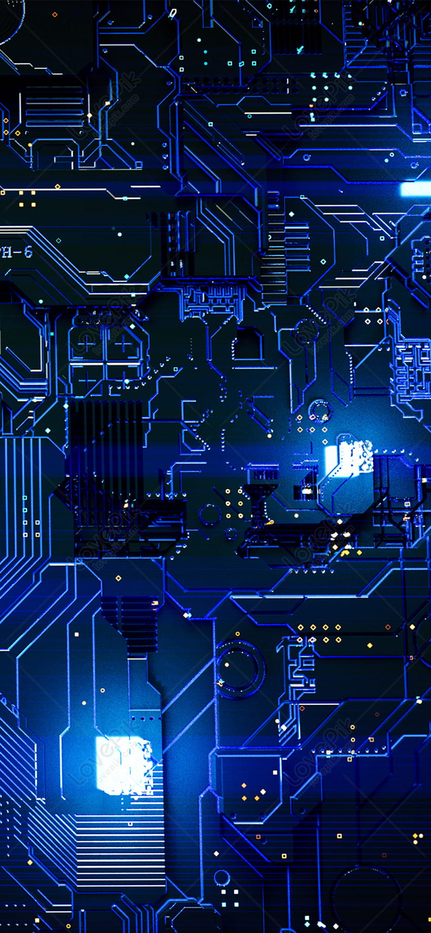 Technology Circuit Chip Mobile Phone Background , Circuit Board Phone HD phone wallpaper