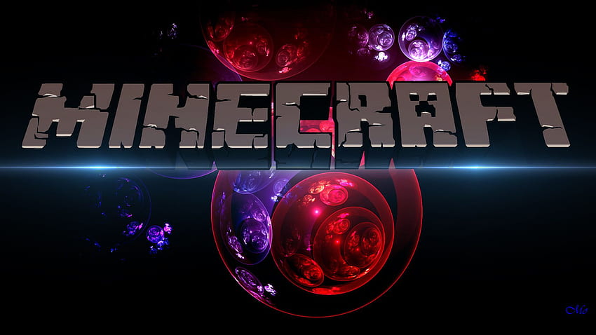 EvermoreCR Minecraft Logo and background HD wallpaper