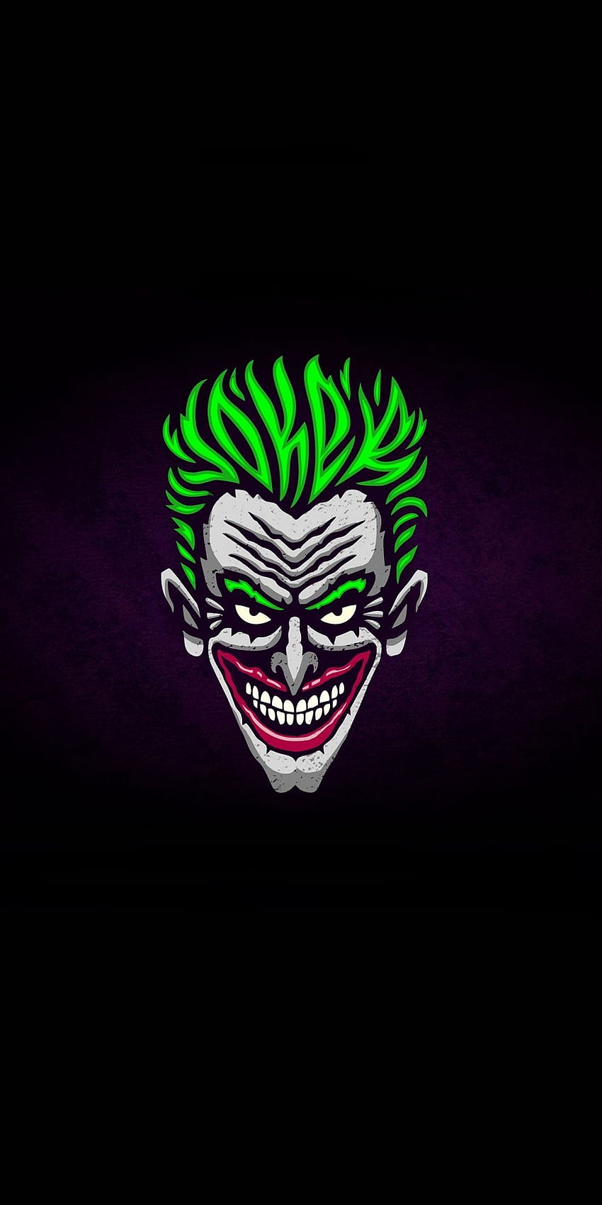 Joker, face, green hair, minimal, . Joker face HD phone wallpaper | Pxfuel