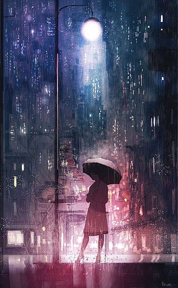 Rain aesthetic anime HD wallpapers | Pxfuel