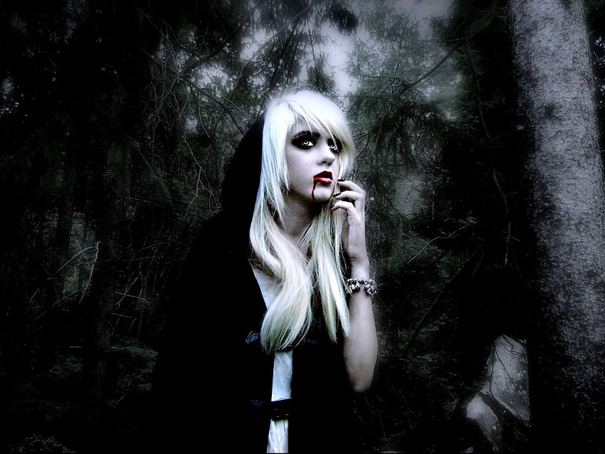 Anime Evil Girl, Gothic Girl Art HD wallpaper