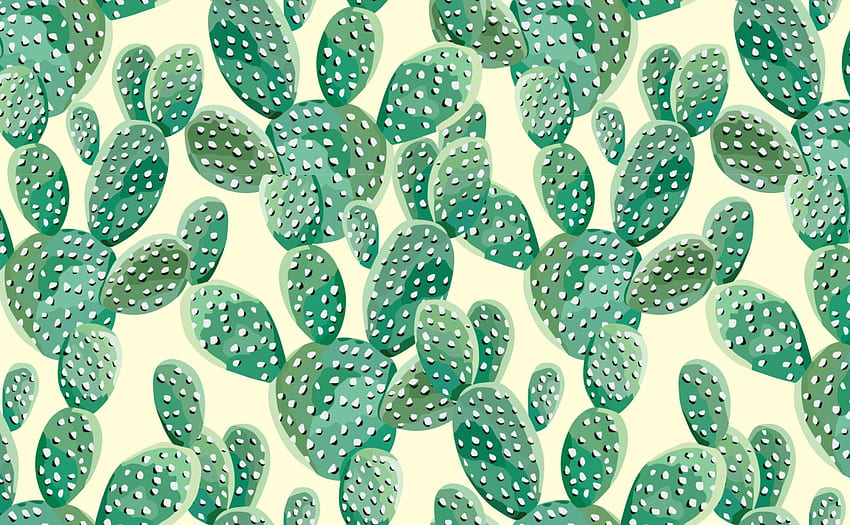 Watercolor Cactus Plants for Walls, Cool Cactus HD wallpaper