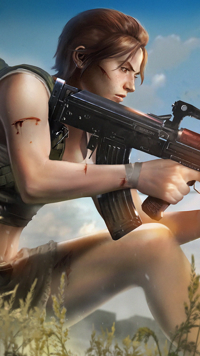 Garena, Fire, Girl, Gun, Rifle, phone , , Background, dan . Mocah, Gadis Api wallpaper ponsel HD