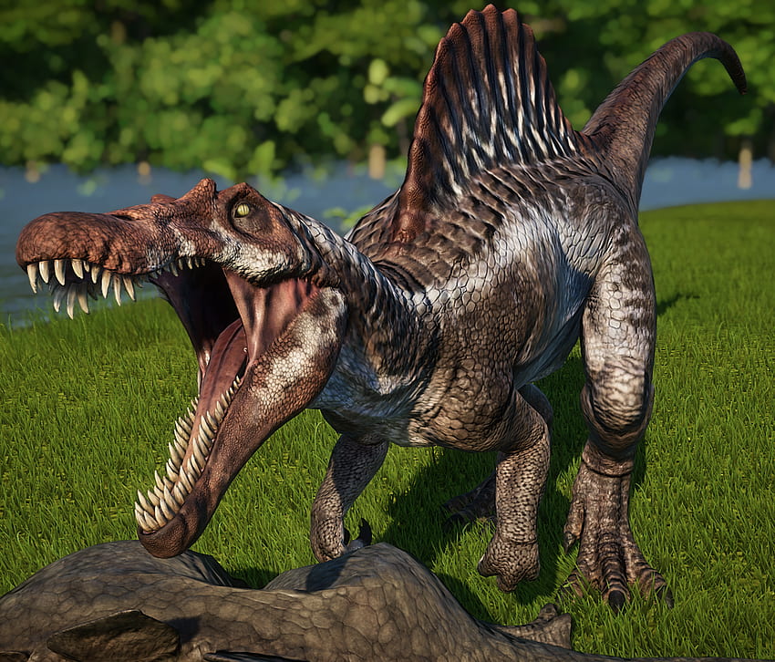 Spinosaurus. Jurassic World Evolution, Jurassic Park Spinosaurus HD-Hintergrundbild
