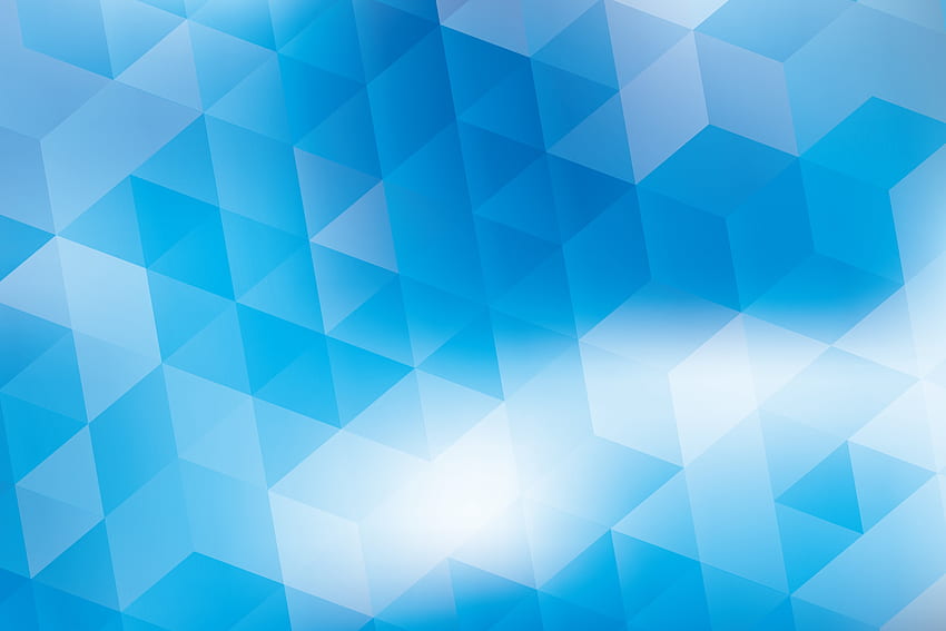 Triangles, gradient, blue, abstract HD wallpaper