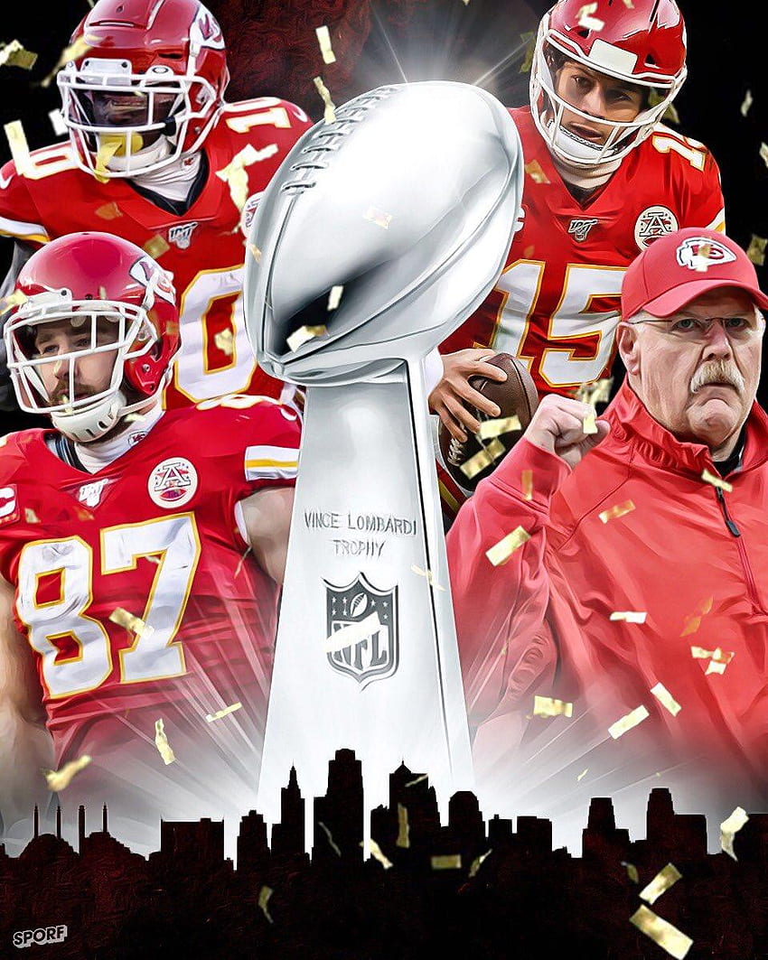 Wallpaper KC Chiefs Super Bowl LIV Champs  Chiefs wallpaper Kansas city  nfl Kansas city chiefs logo