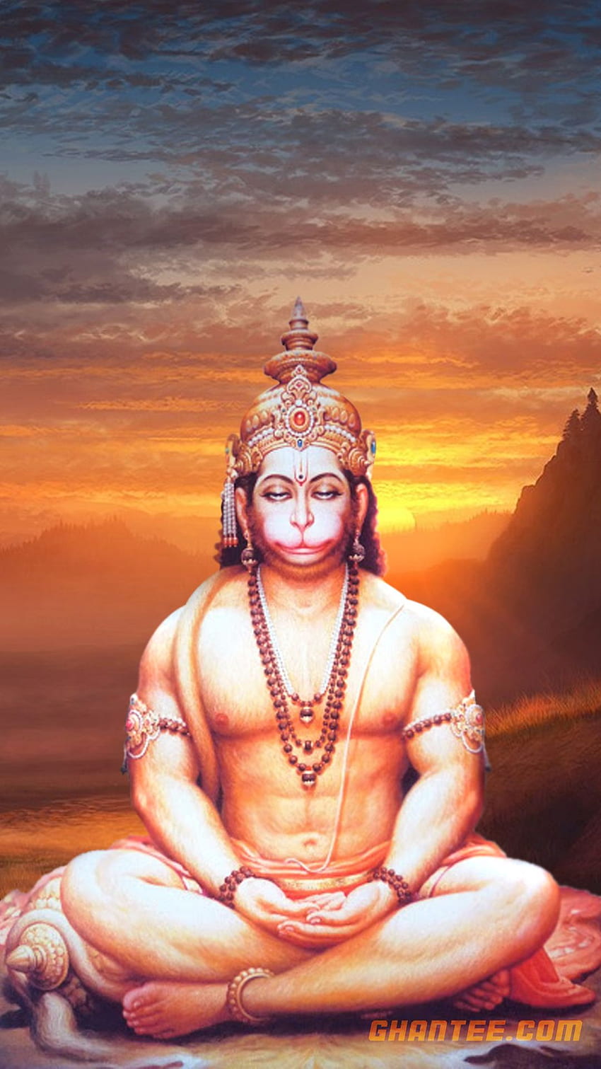 senhor hanuman para iphone. Senhor Hanuman, Hanuman, Senhor Hanuman, Meditação de Hanuman Papel de parede de celular HD