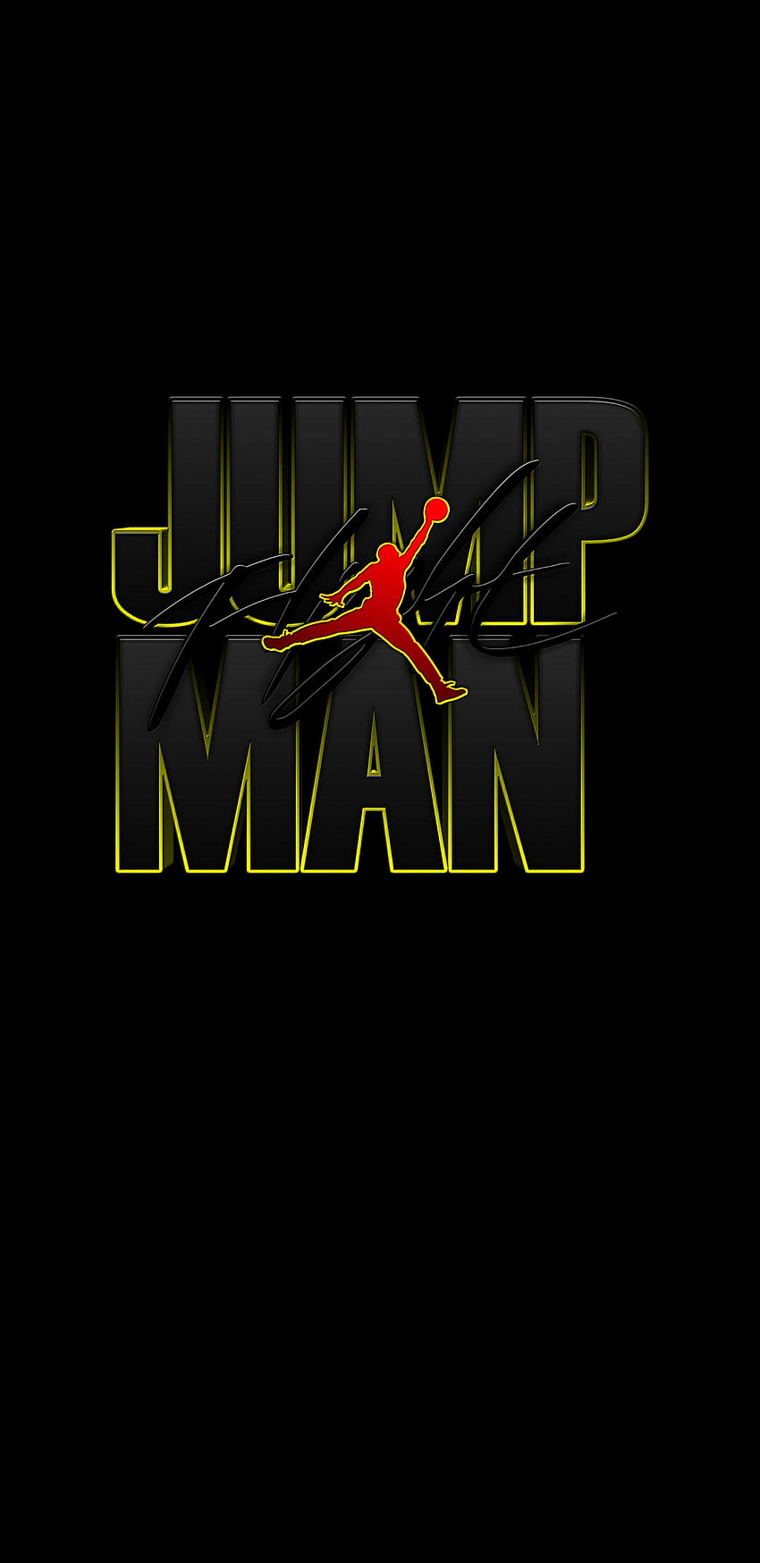 Jumpman Red, red, jumpman, HD wallpaper | Peakpx