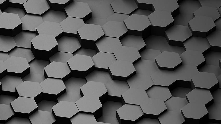 Honeycomb, Gray, Volume - Honeycomb, Black Honeycomb HD wallpaper