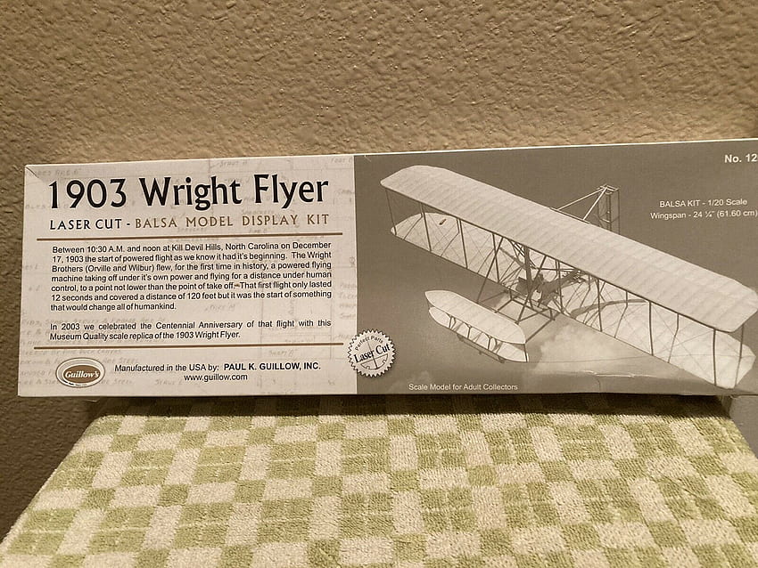 Guillows 1903 Wright Flyer Display Model Airplane Kit 1202 en línea fondo de pantalla