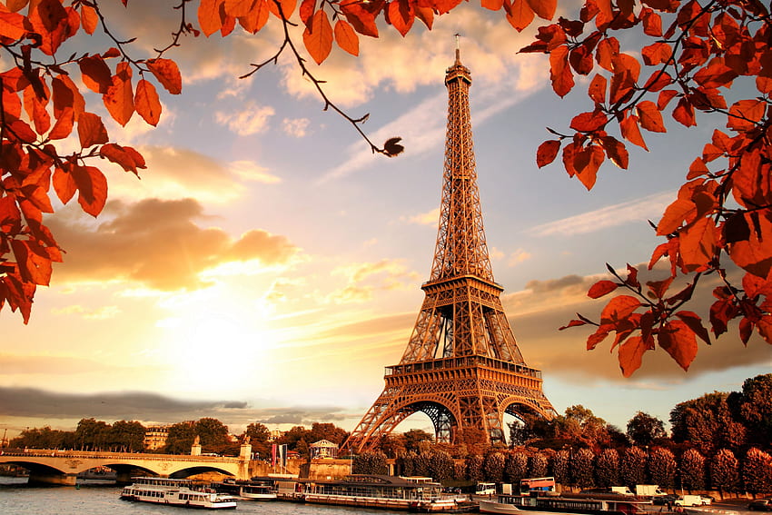 Wieża Eiffla, Eiffel, Francja, Paryż, Wieża Tapeta HD