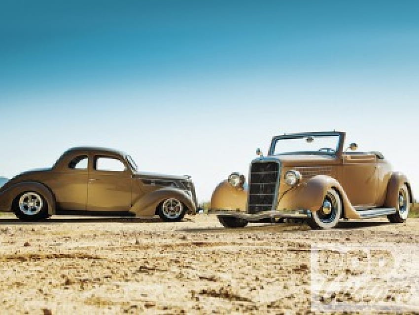 1937 Ford Standard Coupe, ford, classics, 37, gold HD wallpaper