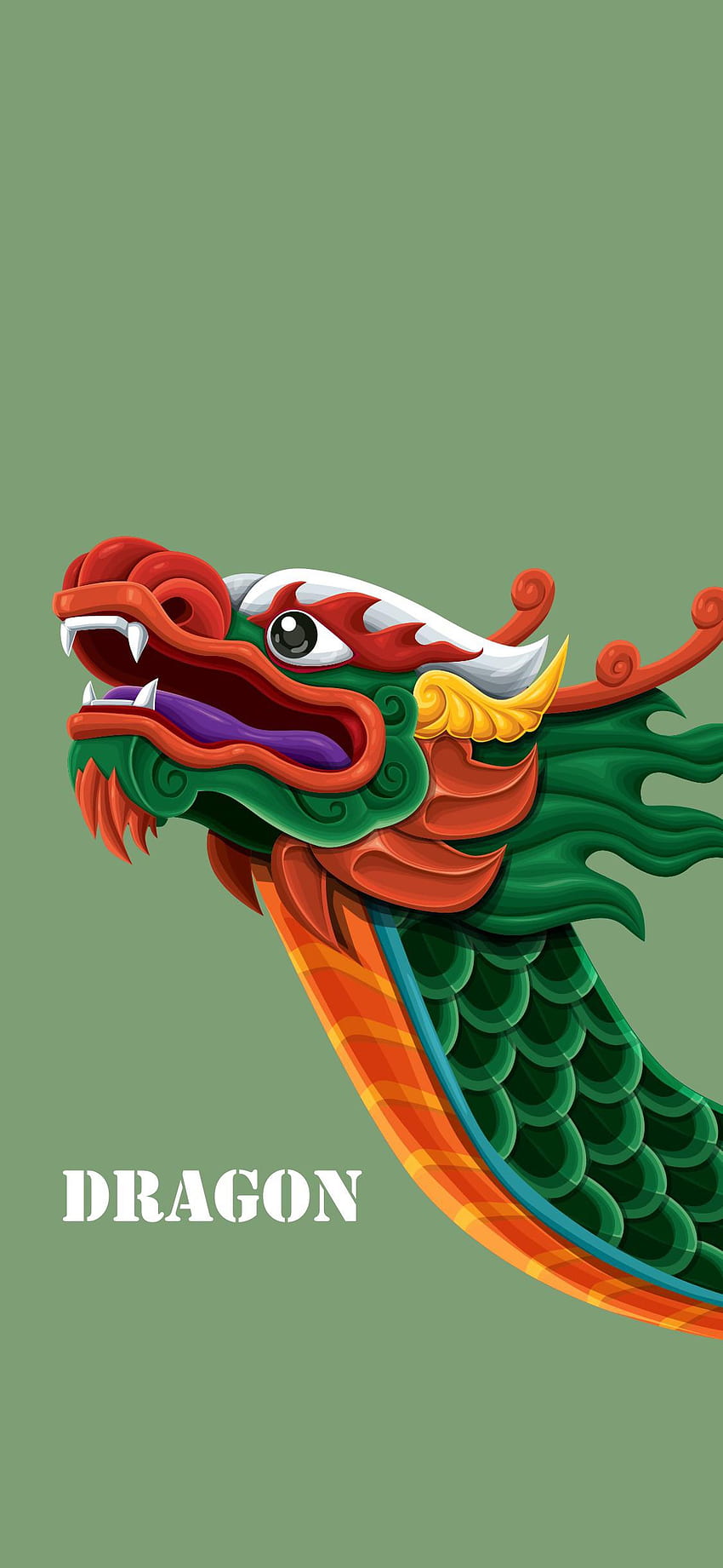 Dragon chinois vert - Pour Tech, Dragon chinois rouge Fond d'écran de téléphone HD
