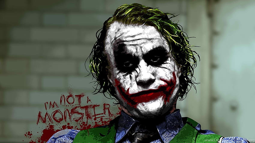 Heath Ledger Joker Background, Joker PC HD тапет