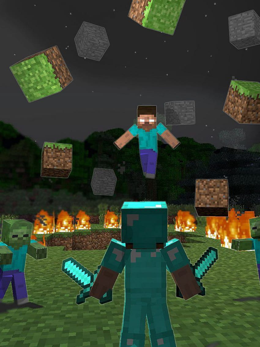 herobrine  Minecraft wallpaper, Black and blue wallpaper, Minecraft skins