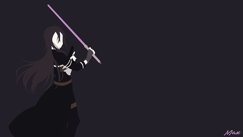 Kirito (GGO)(Sword Art Online 2) Minimalna, japońska sztuka miecza Tapeta HD