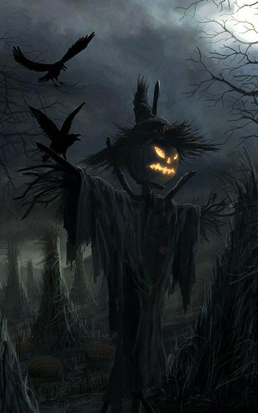 Móbile de Espantalho de Halloween Assustador - Dia das Bruxas, Bruxa Assustadora Papel de parede de celular HD
