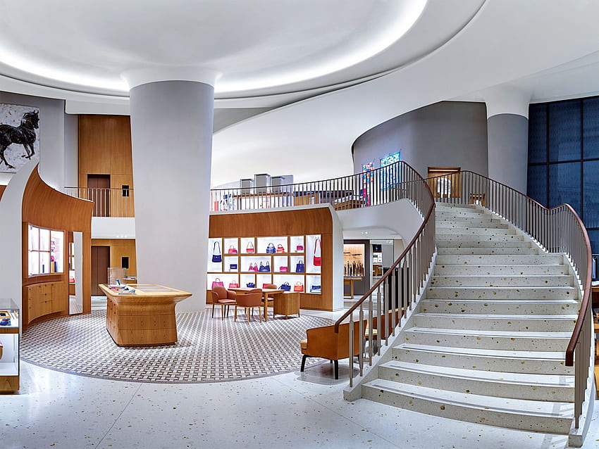 Visite du nouveau magasin phare Hermès du centre commercial de Dubaï - Architectural Digest Middle East Fond d'écran HD